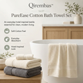 Qirembas™ PureEase Cotton Bath Towel Set