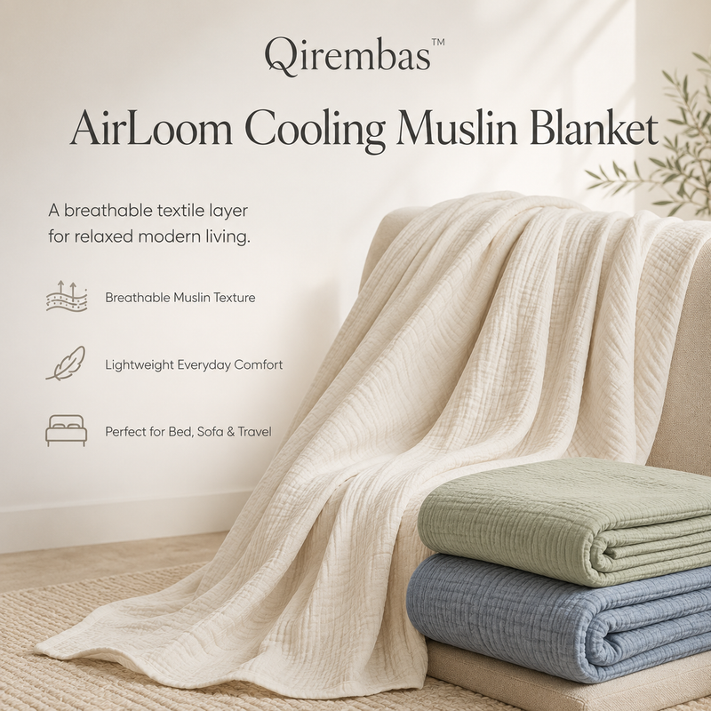 Qirembas™ AirLoom Cooling Muslin Blanket
